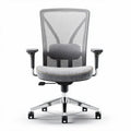Ergonomic office chair with breathable mesh back and adjustable seat height