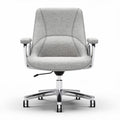 Fabric swivel office chair with adjustable height and chrome base 60 x 60 x 90cm